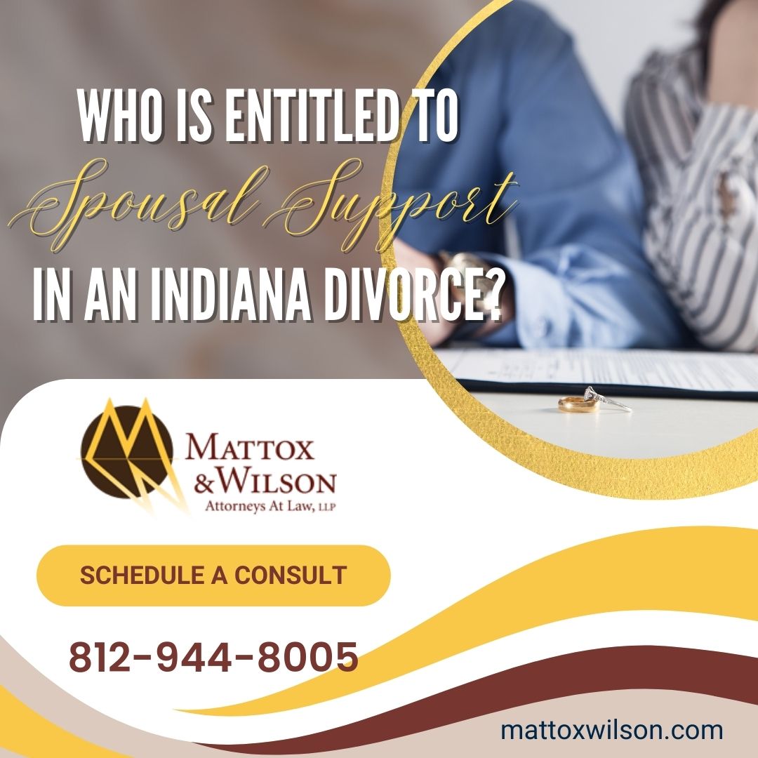 Who is entitled to spousal support in Indiana - Photo of a divorcing couple
