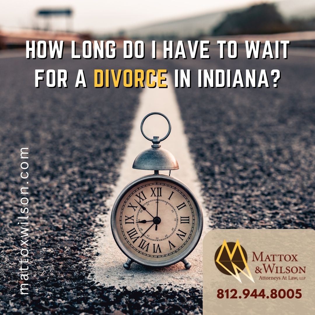 Indiana Divorce Lawyer - Clock sitting in the middle of a road