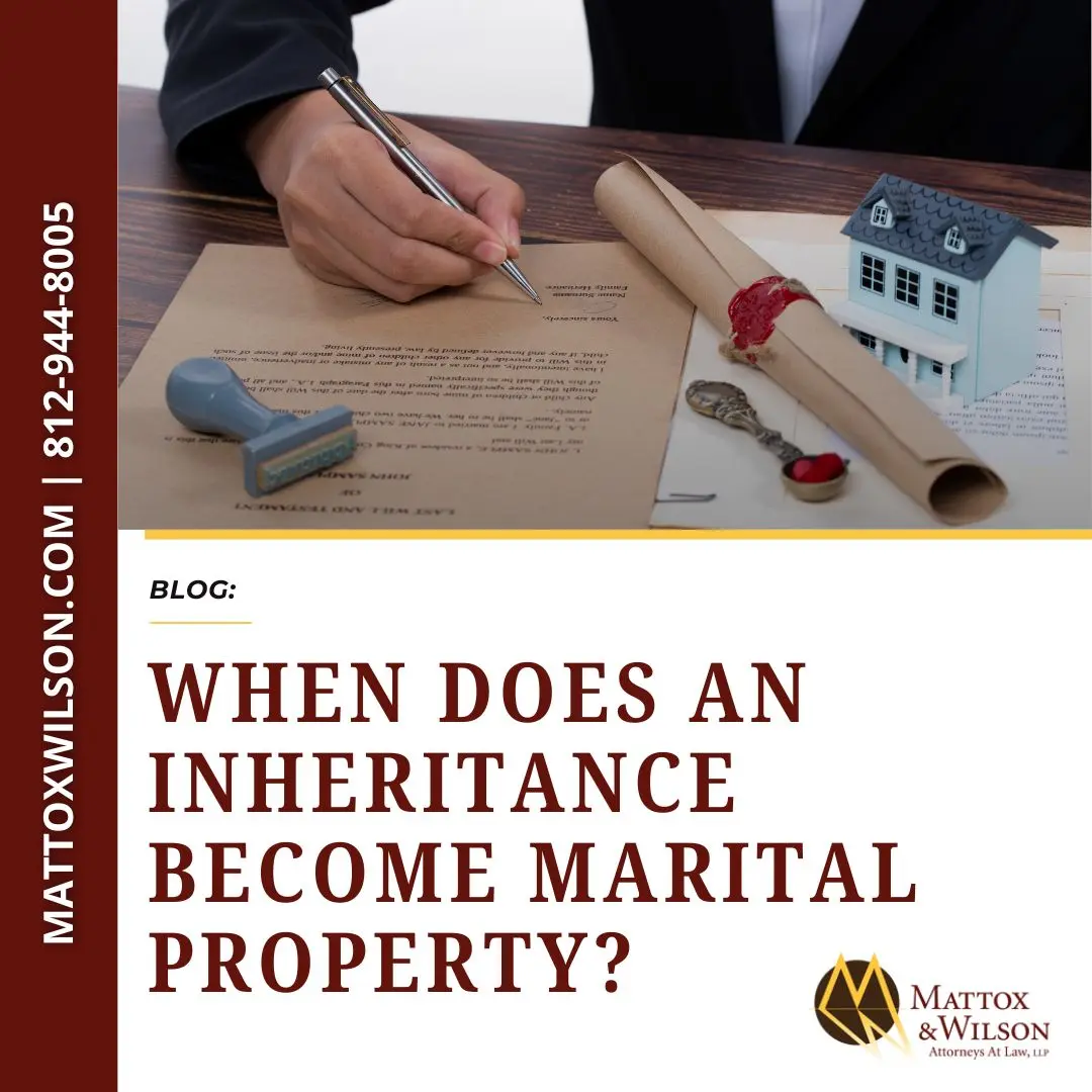 when does an inheritance become marital property
